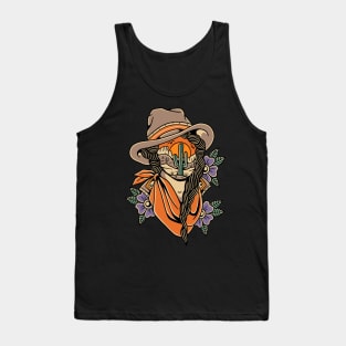 Cowgirl Traditional Tattoo Vintage Tank Top